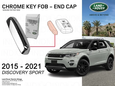 Land Rover DISCOVERY SPORT Genuino Fabricante Original Cromo Llavero Tapa S-LR050788 Foto 1 de 2