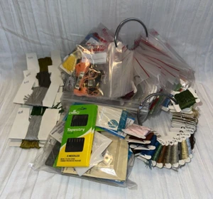 Cross Stitch Bundle - Needles & Embroidery Thread / DMC Floss - Color Variety - Picture 1 of 12