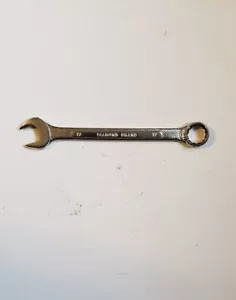 Llave combinada de acero forjado de gota vintage sin marca de 17"""". - Imagen 1 de 6