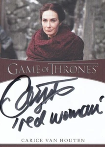 GAME OF THRONES THE COMPLETE SERIES VOLUME 2 - CARICE VAN HOUTEN INS AUTOGRAPH - Foto 1 di 1