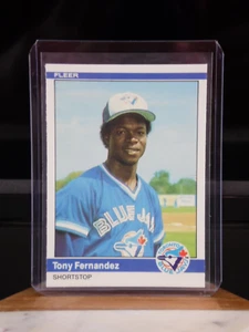 Tarjeta de béisbol Fleer Tony Fernández 1984 #152 MLB Blue Jays funda centrada casi nueva+ - Imagen 1 de 2
