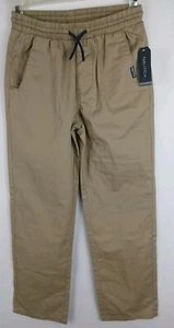 Nautica Boys’ School Uniform Flat Front Khakis Size S/P/CH 8 Strech Waist New - Picture 1 of 15