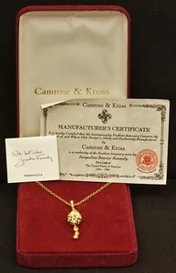 CAMROSE & KROSS Jackie Kennedy Necklace & Pendant 27-30" w/Box & Certification - Picture 1 of 8