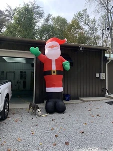 Holiday Living 12’ Inflatable Airblown Santa - Picture 1 of 12