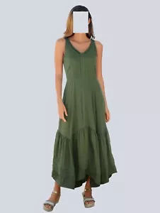 Alba Moda Kleid mit Volant khaki Gr. 48 0821290151 (G) - Bild 1 von 7