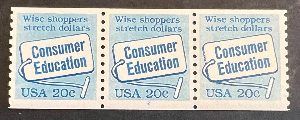 Scott#: 2005- Consumer Education 20¢ Plate Number Coil (PNC #2) MNHOG - Lot 10 - Image 1 of 1