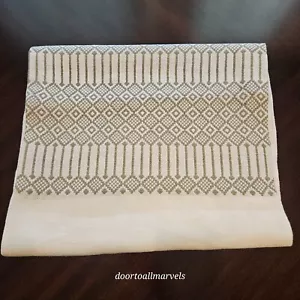 VTG Sweden Woven Table Cloth 34" x 60" Folk Rustic Scandinavian - Sage Green - Picture 1 of 8