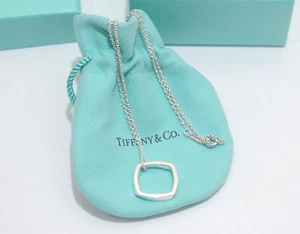 Collar colgante cuadrado de plata Frank Gehry Torque 16" Tiffany & Co. - Imagen 1 de 7