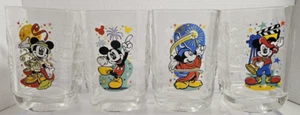 McDonald's 2000 Walt Disney World Celebration Mickey Mouse Glasses Set of 4 - Picture 1 of 7