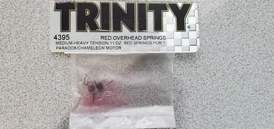 Team Trinity Red Overhead Springs Medium-Heavy Tension 11 Oz Pair #4395 - Image 1 of 3