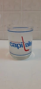 Washington Capitals Frosted Glass NHL Hockey Mobil Oil Promotional 4 Inches - Picture 1 of 2