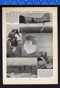 Parachutes, Parachuting, Parachute Jumps - 1947 Print - Picture 1 of 1