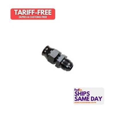 Moroso 65351, un adaptador de montaje de aluminio negro 8 An macho a 1/2 tubo de compresión Foto 1 de 4