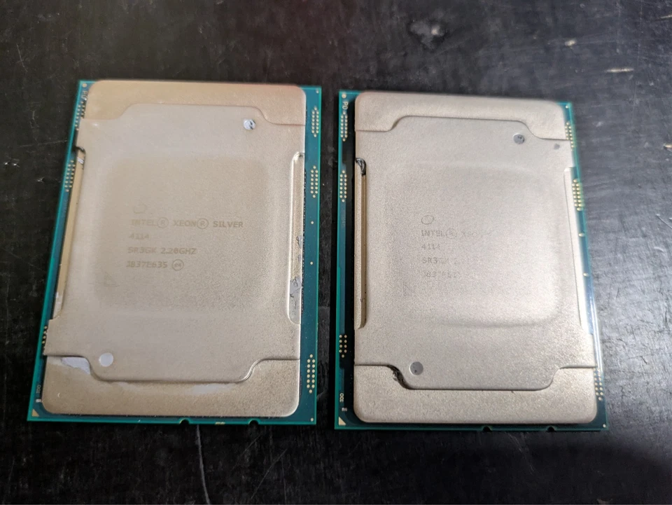 2x Intel Xeon Silver 4114 Processors 13.75M Cache, 2.20 GHz SR3GK - Image 1 of 1