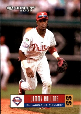 Jimmy Rollins 2005 Donruss #296 Philadelphia Phillies ENVÍO GRATUITO AutographDen Foto 1 de 2