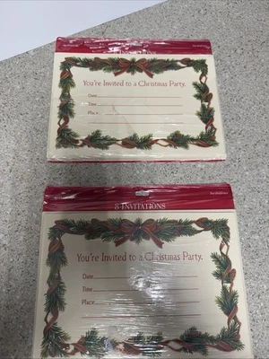 Lote de 2 invitaciones navideñas con sobres - Paquete de 8 Foto 1 de 4