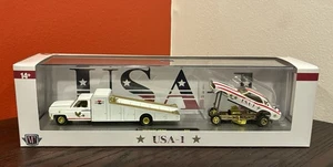M2 Machines Bruce Larson Hauler 1973 Chevy C30 and 1969 Chevy Camaro 1/750 CHASE - Picture 1 of 1