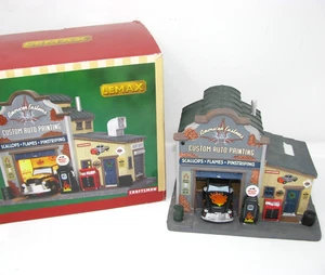 Lemax American Customs Auto Painting Shop Craftsman Village House **READ** - Picture 1 of 5