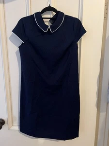 Tokito Navy Dress With Detail. Sailor Look. Dress 8 Polka Dot - Picture 1 of 5