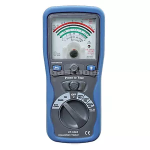 NEW PRO ANALOG INSULATION TESTER MEGGER OHM METER CAT III 1000 - Picture 1 of 2