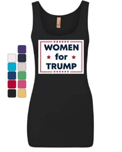 Women for Trump Women's Tank Top Republican Girl GOP Conservative Lady Top - Picture 1 of 6