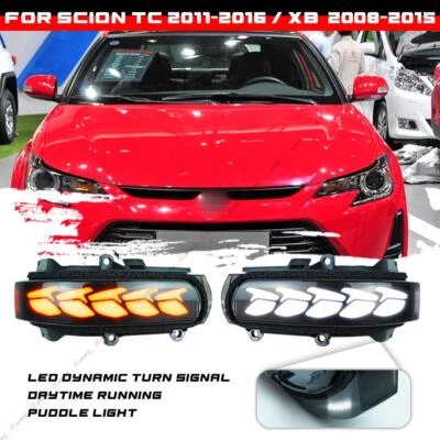 Dynamic LED Side Mirror Turn Signal Light Blinker For Scion Tc 2011-16 xB 08-15 - Image 1 of 4