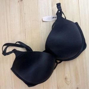 Victoria's Secret Black Print Miraculous Bra. Size 34D, NWT. - Picture 1 of 3