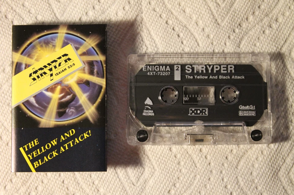 Stryper ‎– The Yellow And Black Attack Enigma cassette HEAVY metal 1986 TESTED - Image 1 of 1