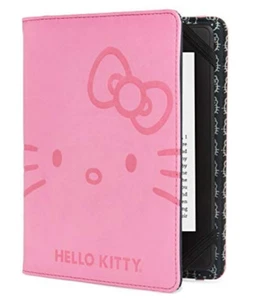 Verso Hello Kitty Deboss Face Cover Pink Kindle, Touch, Paperwhite, Simple Touch - Picture 1 of 8