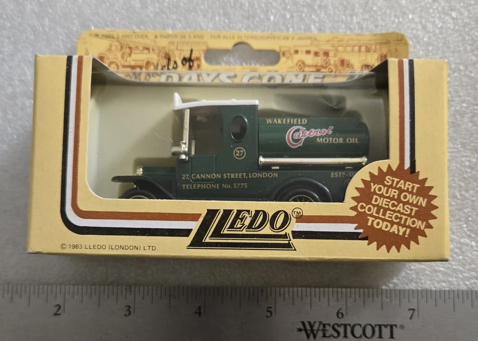 Vintage Lledo Days Gone Ford Model Truck Lorry Van Tanker Castrol 1:64 - Image 1 of 4