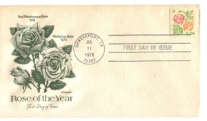 Scott 1757 15 cent Booklet Rose of the Year - ArtCraft cachet Unaddressed 1978 - Picture 1 of 1