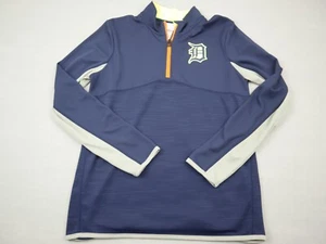 Detroit Tigers Sweater Youth Extra Large Blue MLB 1/4 Zip Pullover Boys XL - Picture 1 of 8