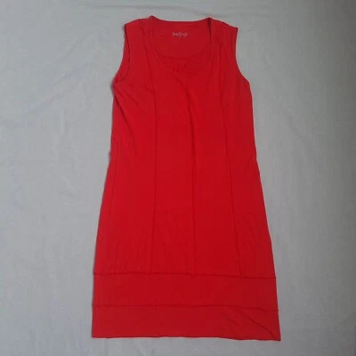 Vestido recto Backstage by Oska para mujer talla M sin mangas hasta la rodilla elástico rojo Foto 1 de 4