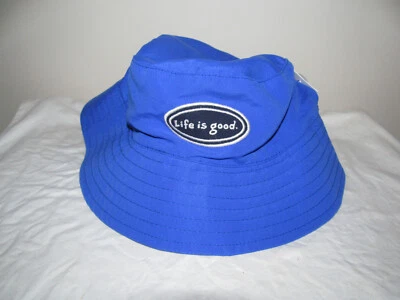 Life is Good Baby/Toddler Sun Bucket Hat with Ties Blue NWT - Image 1 of 4