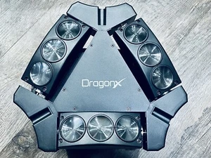 DragonX RGB Moving Head Light 9x3W LED 12/19 DMX Channel Sound & Voice Activated - Picture 1 of 11