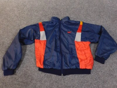 asics куртка винтажная женщина средний синий 90-х ретро активный производительности ходьбы - Изображение 1 из 4