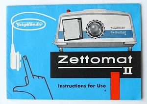 Bedienungsanleitung für Voigtländer Zettomat II Diaprojektor - Englisch - Bild 1 von 3
