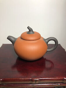 Chinese Yixing Zisha Clay Pottery Teapot Purple Handmade 3 Markings Small