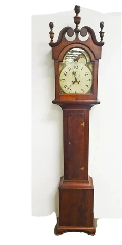 Jacob Cope Chippendale Pennsylvania Tall Case Grandfather Clock circa 1800s Cover