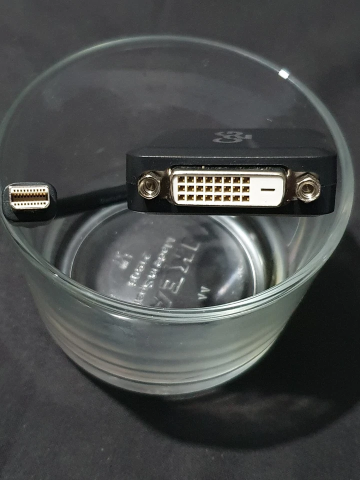 MIni DP Display Port Male to DVI-D & DVI-I Female Adapter Cable Converter Lead - Image 1 of 3