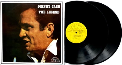 Johnny Cash–The Legend Double LP Compilation G/fold Australia Sun SNL 127/8 - Image 1 of 4