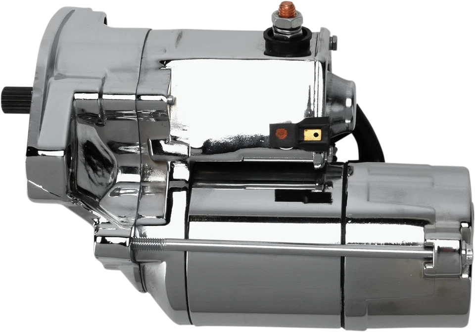 Motor de arranque Terry Components Slugger 1.8 kW cromado para 94-06 Harley 775094 - Imagem 1 de 1