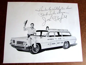 1950er John Bromfield Autogramm beschriftet 10 x 8 s/w Foto SHERIFF OF COCHISE - Bild 1 von 3