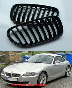 MIT Front Kidney Hood Grille Glossy Black For '2003-'2008 BMW Z4 COUPE CABRIOLET - Imagen 1 de 2