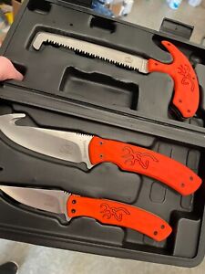 Browning 3220438R 3 Piece Primal Hunting Knife Set + Case
