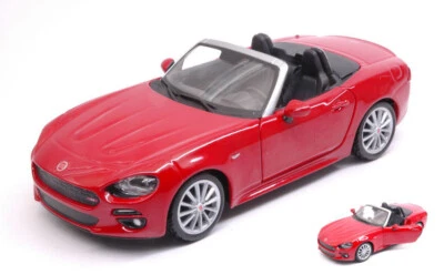 FIAT 124 SPIDER 2016 RED Burago BU21083R scala 1:24 - Immagine 1 di 2