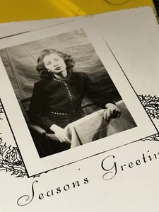 Foto Afroamerikanische Schönheit Weihnachtskarte Jahreszeiten Grüße  - Bild 1 von 3