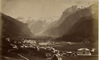 Suisse, Panorama À Identifier  Vintage Print, Tirage Albuminé  12X22  Circ