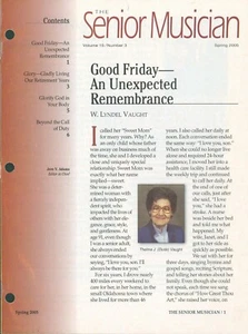 Senior Musician Newsletter Spring 2005 Thelma Vaught Tribute Scripture Puzzle - Picture 1 of 5