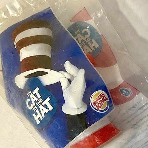 Dr. Seuss BURGER KING Toy- THE CAT IN THE HAT"Cleaning Car Contraption"(2003) Cover